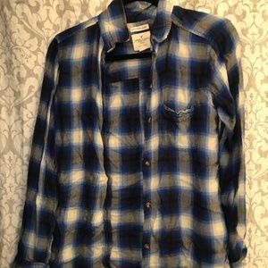 American Eagle Outfitters Plaid Button Down Top
